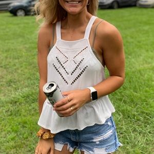 Kendall and Kylie white tank top